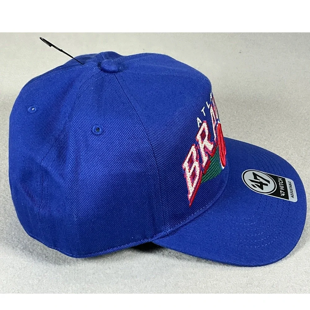 Atlanta Braves 47 Brand Hitch Hat Snapback Blue Cooperstown OSFA NEW - Picture 3 of 9